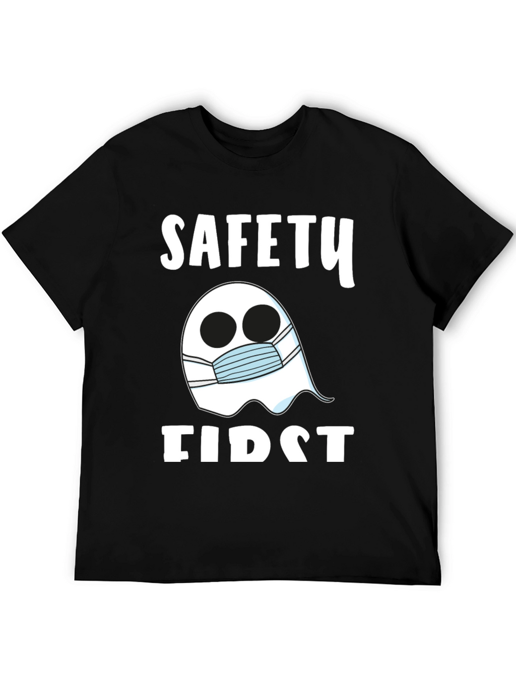 Safety First Ghost Mask T-Shirt - Halloween Costume