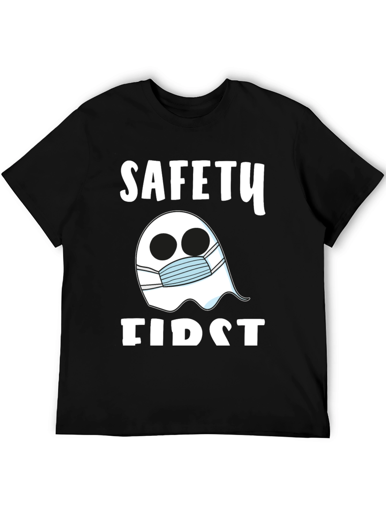 Safety First Ghost Mask T-Shirt - Halloween Costume