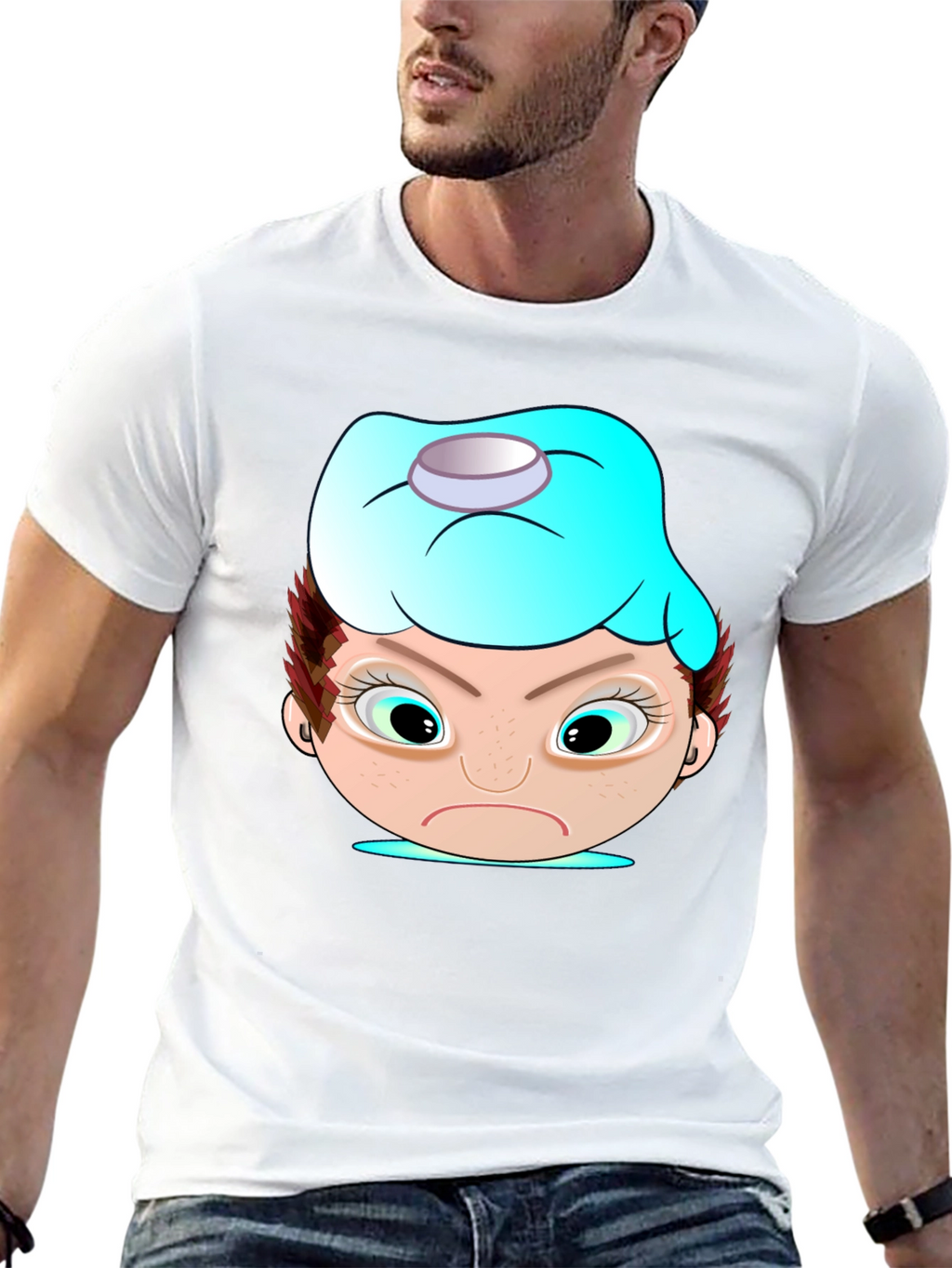 Funny Cartoon Headache T-Shirt