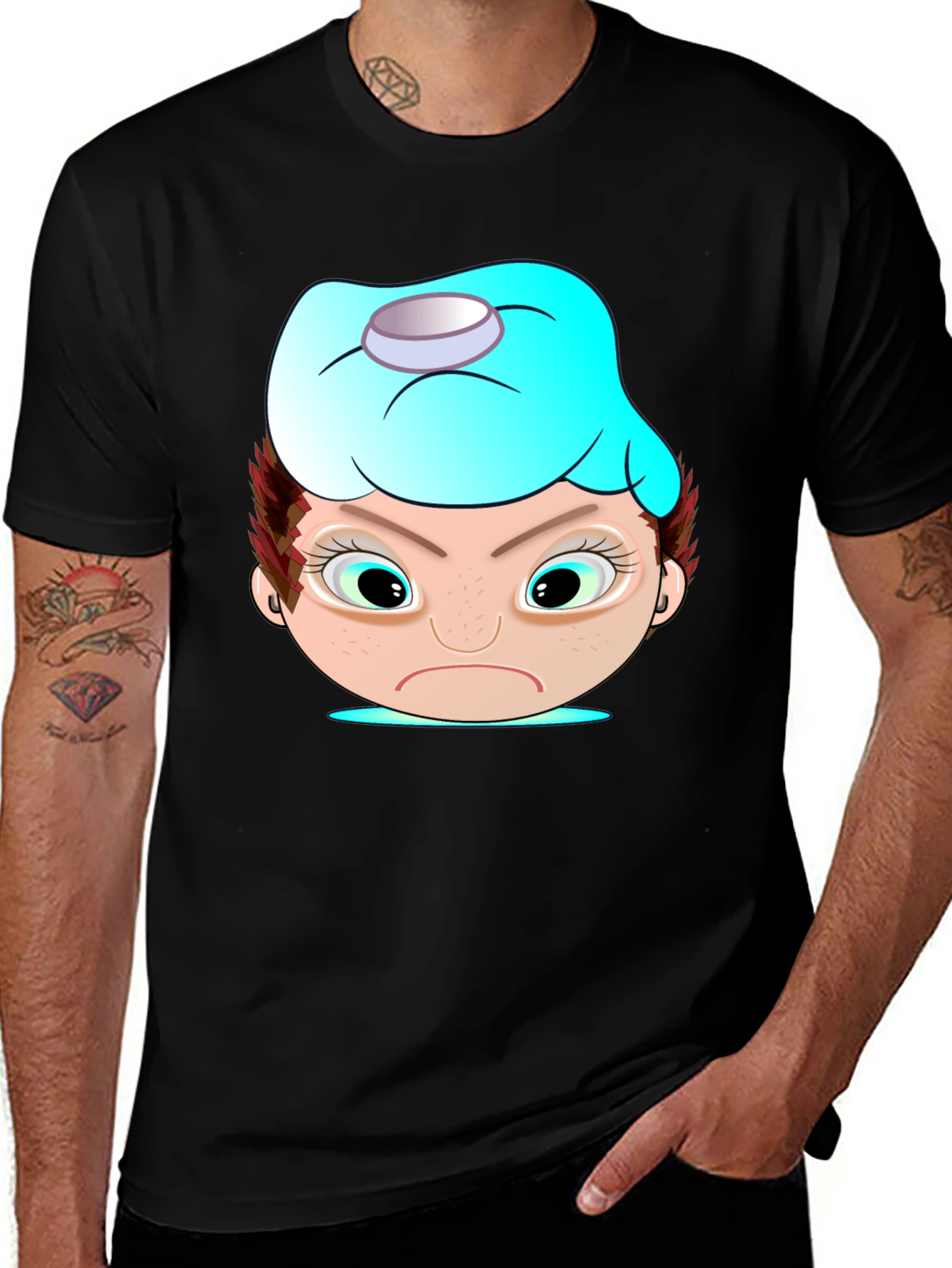 Funny Cartoon Headache T-Shirt