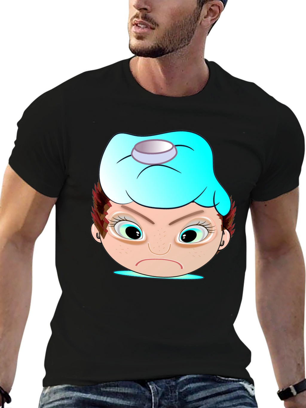 Funny Cartoon Headache T-Shirt
