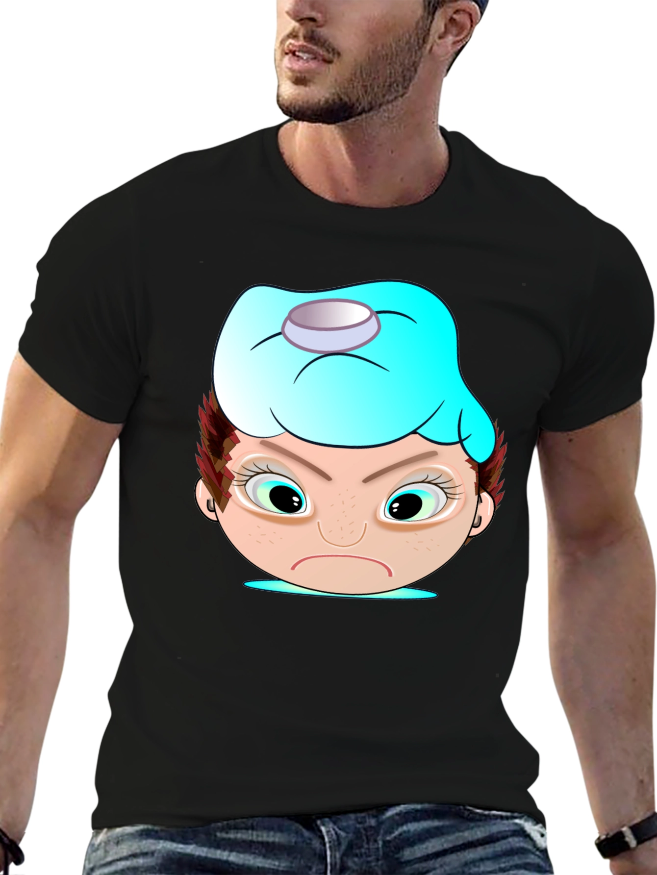 Funny Cartoon Headache T-Shirt