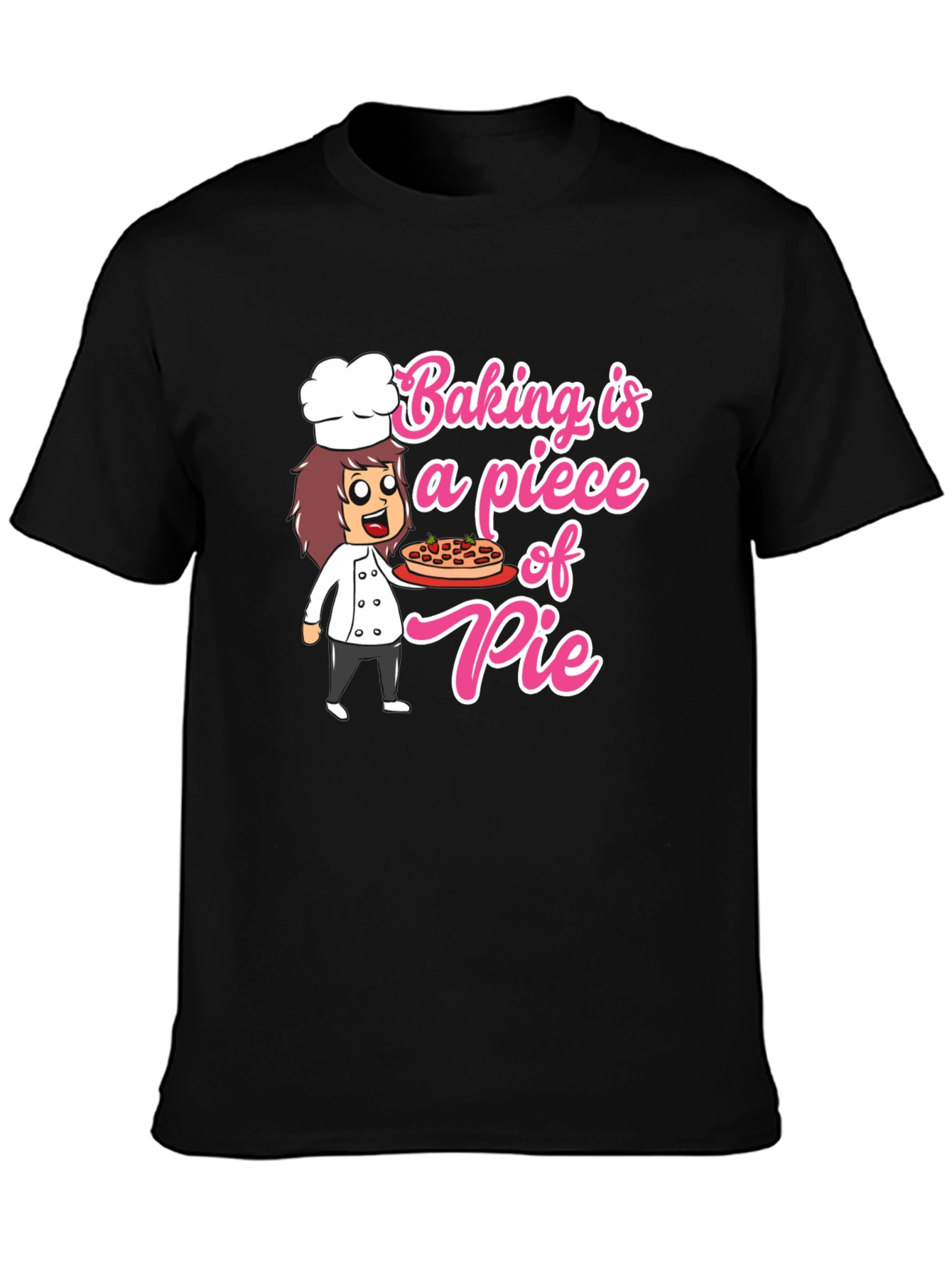 Baking is a Piece of Pie Black T-Shirt