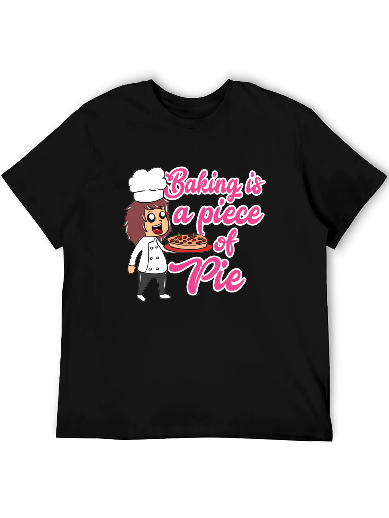 Baking is a Piece of Pie Black T-Shirt