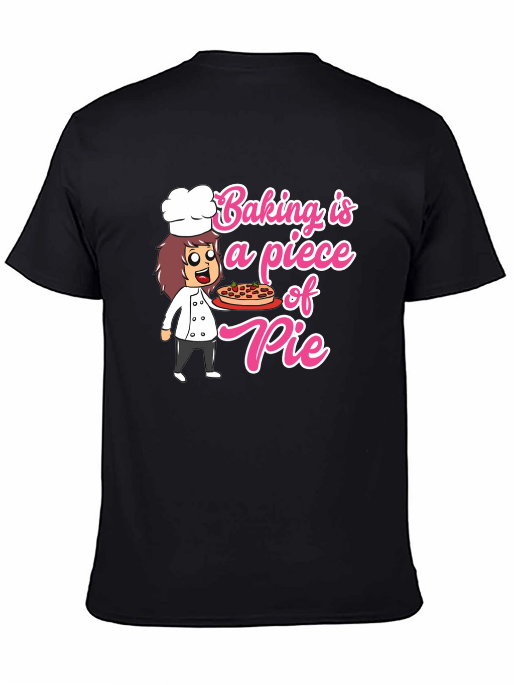 Baking is a Piece of Pie Black T-Shirt