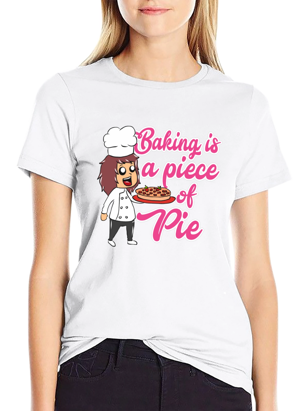 Baking is a Piece of Pie Black T-Shirt