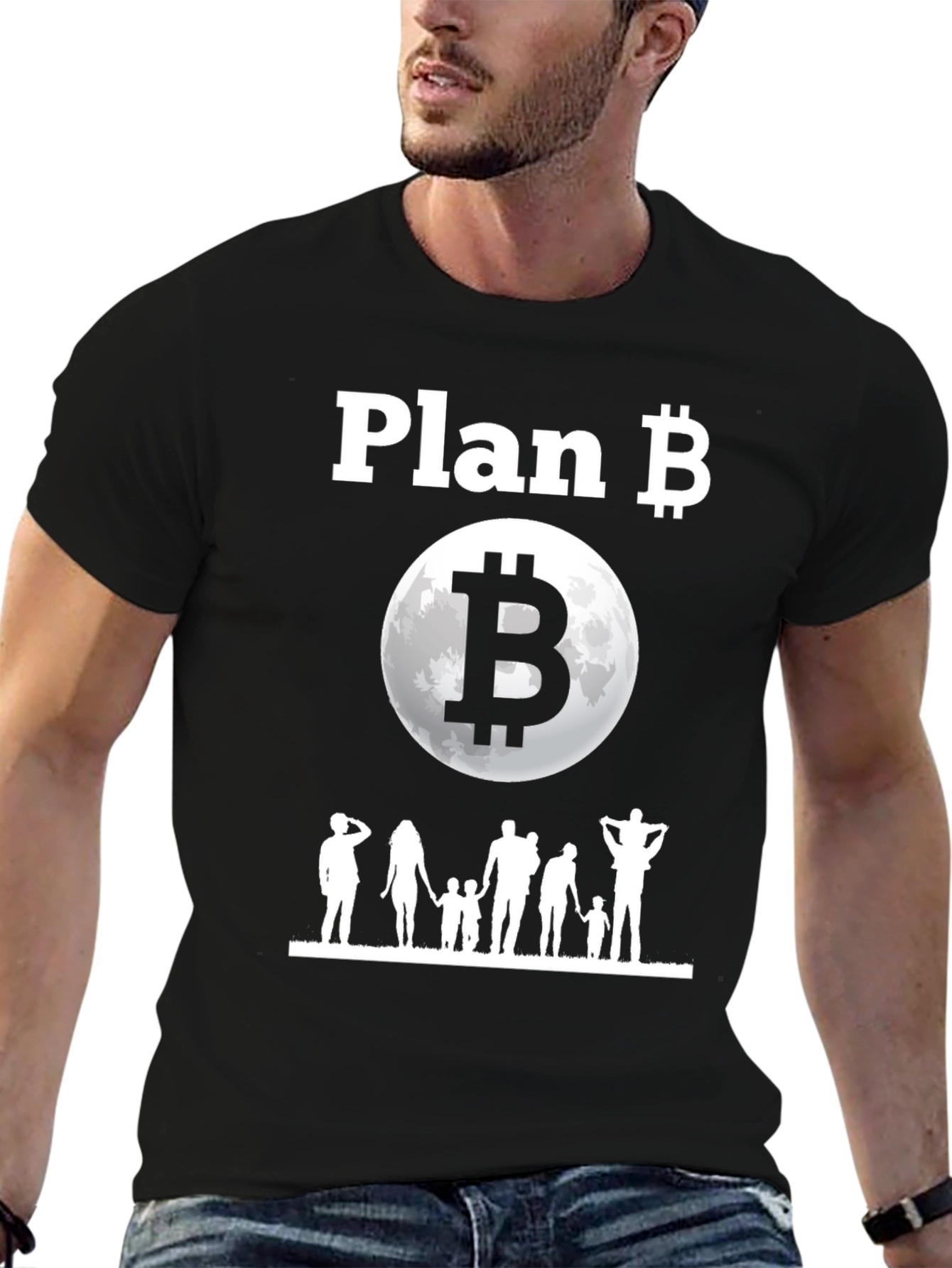 Plan B Bitcoin Family T-Shirt - Crypto to the Moon!