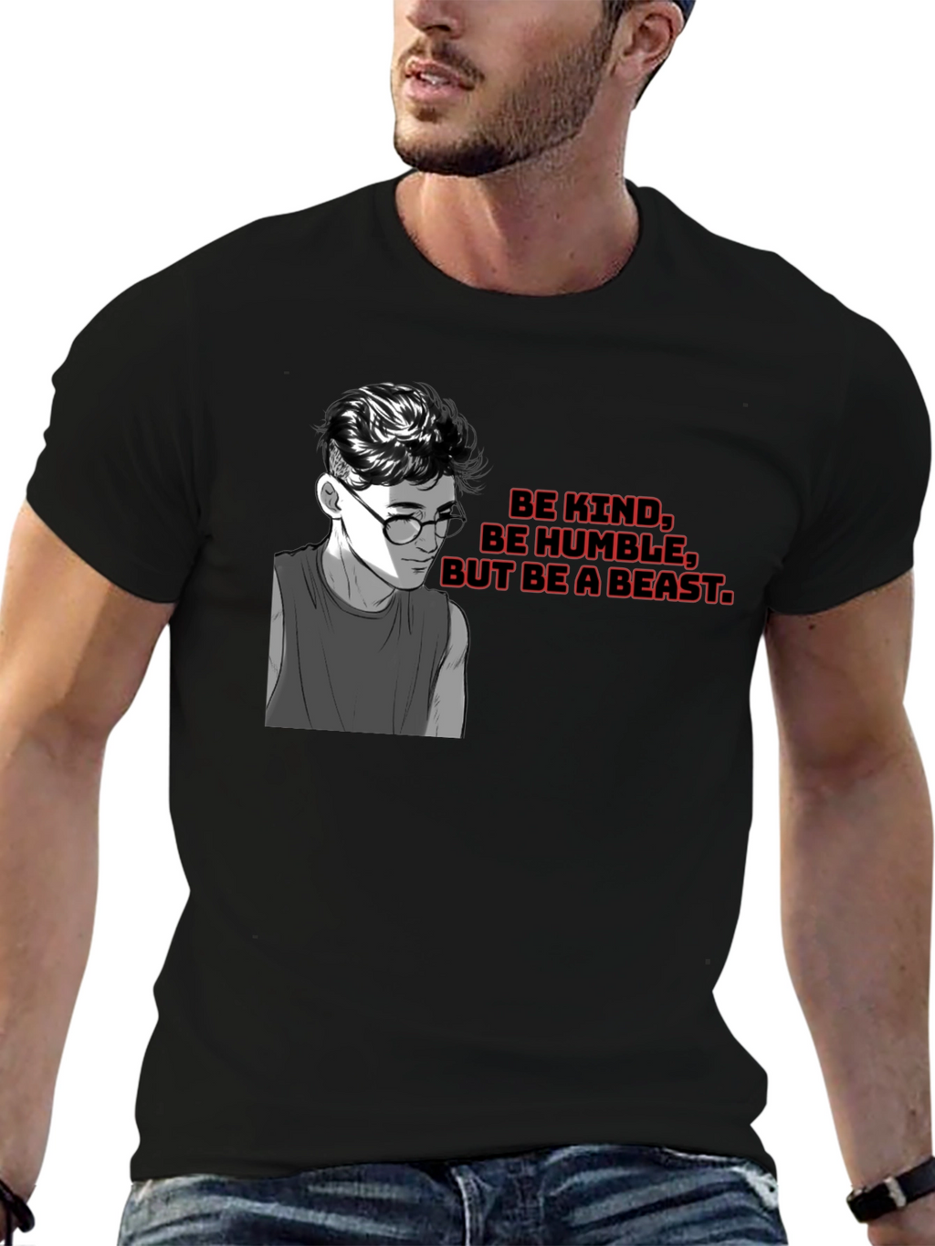 Be Kind Be Humble T-Shirt - Black Graphic Tee