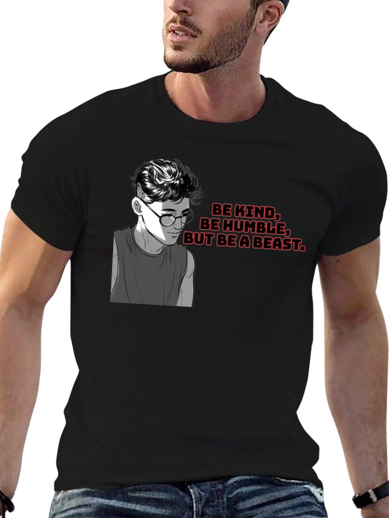 Be Kind Be Humble T-Shirt - Black Graphic Tee