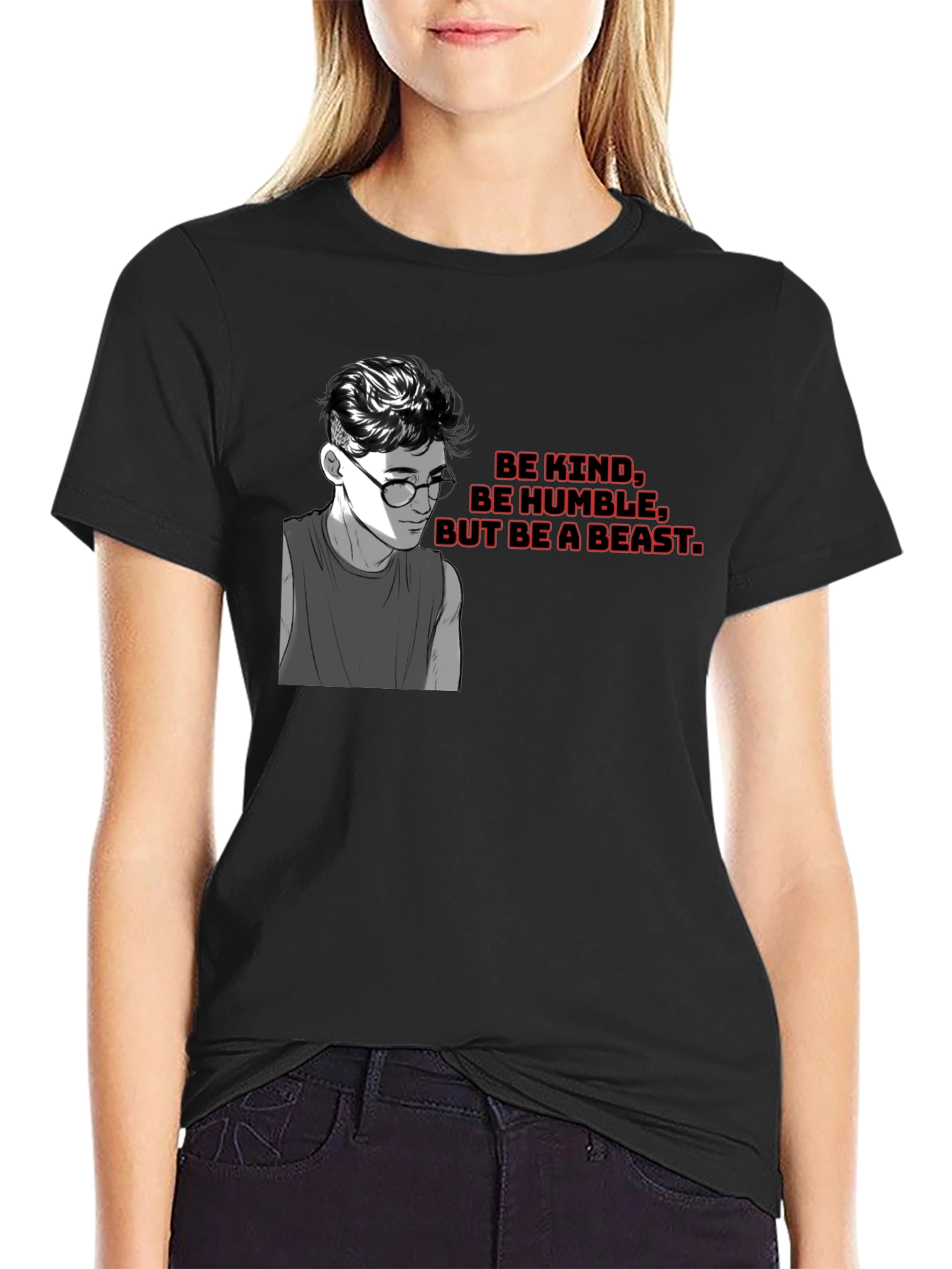 Be Kind Be Humble T-Shirt - Black Graphic Tee
