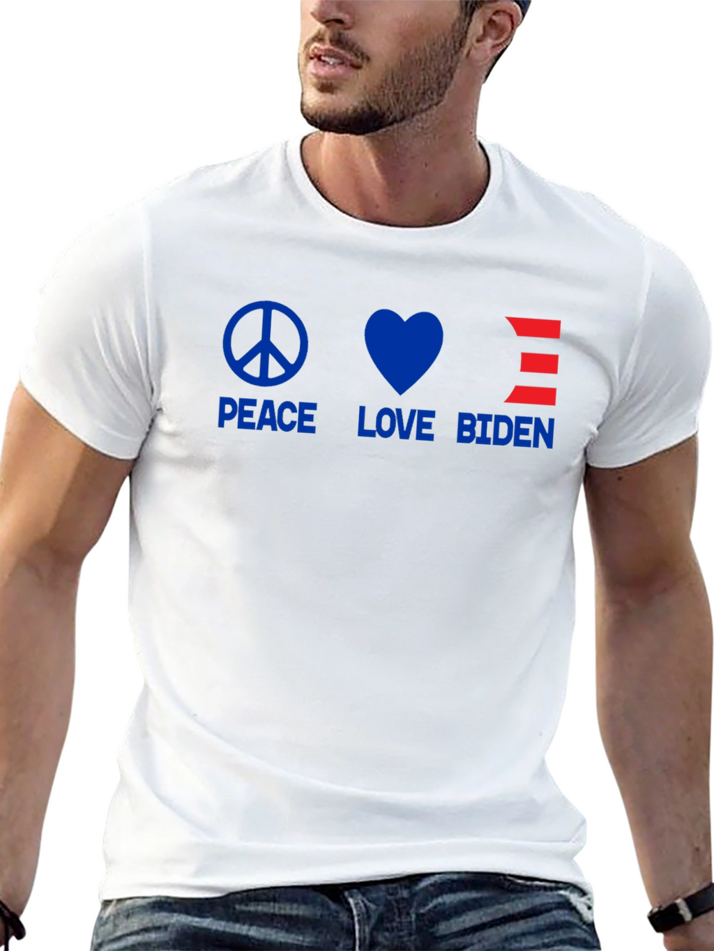 Peace Love Biden T-Shirt - Political Statement Tee