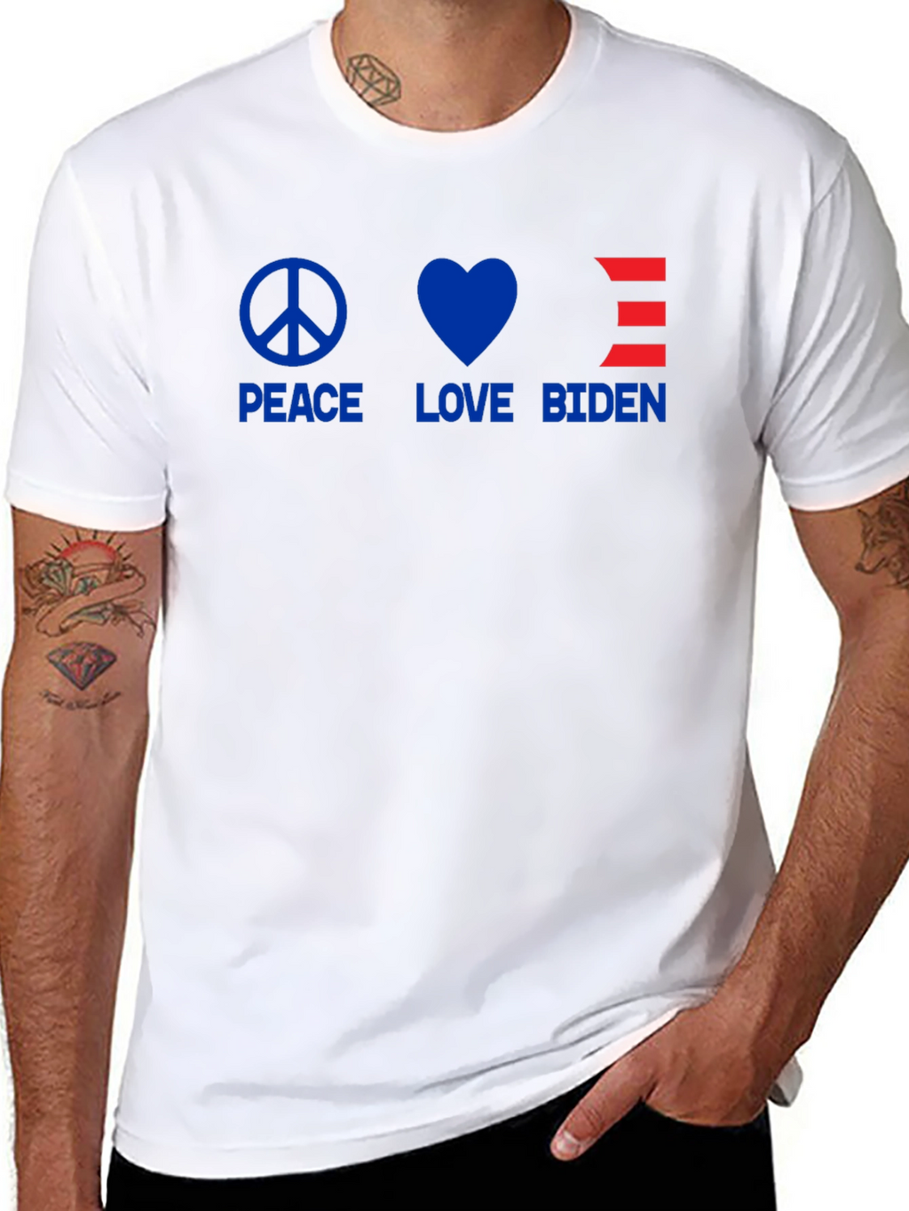 Peace Love Biden T-Shirt - Political Statement Tee