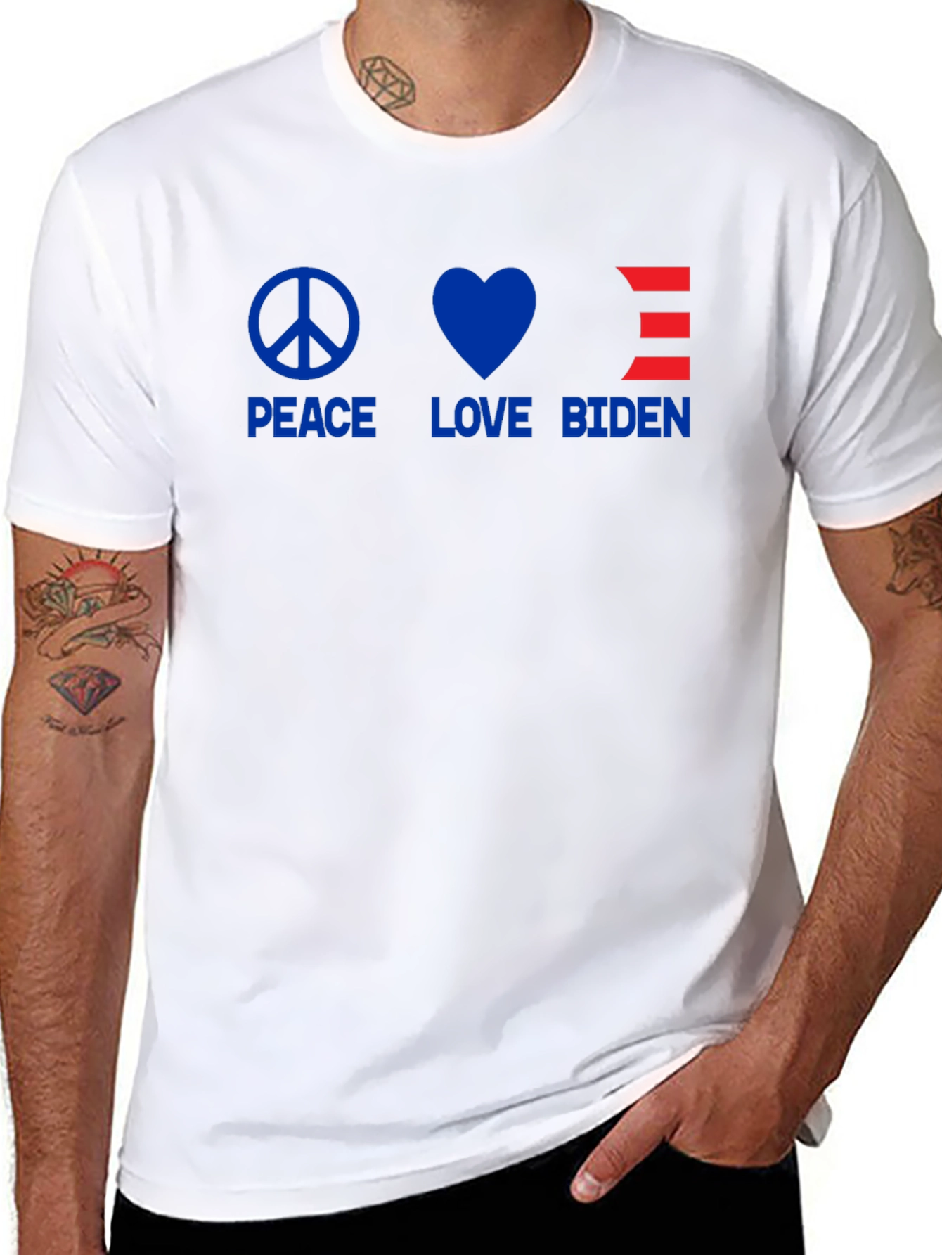 Peace Love Biden T-Shirt - Political Statement Tee
