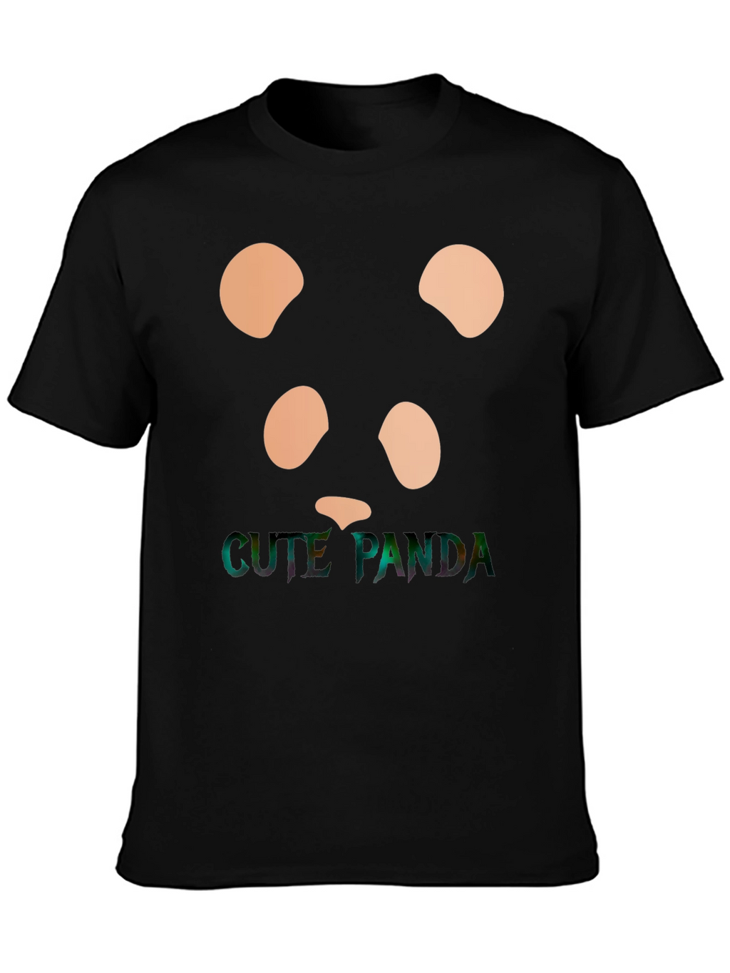 Cute Panda Graphic Tee - Stylish Black T-Shirt