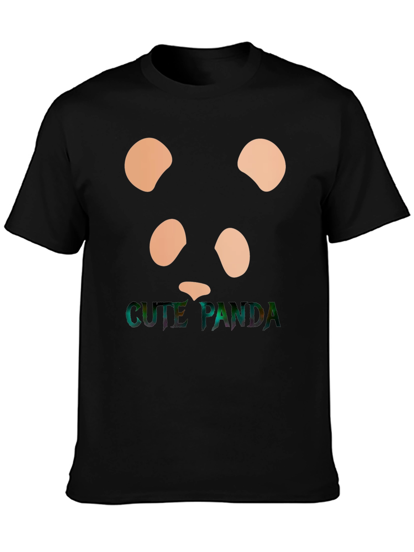 Cute Panda Graphic Tee - Stylish Black T-Shirt