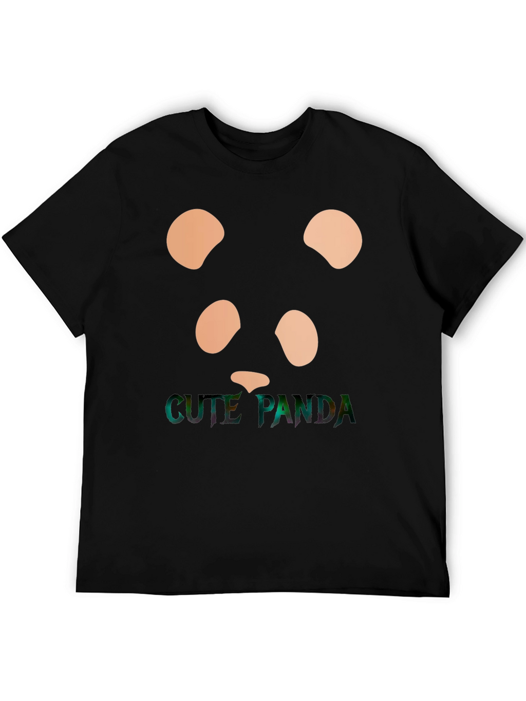 Cute Panda Graphic Tee - Stylish Black T-Shirt