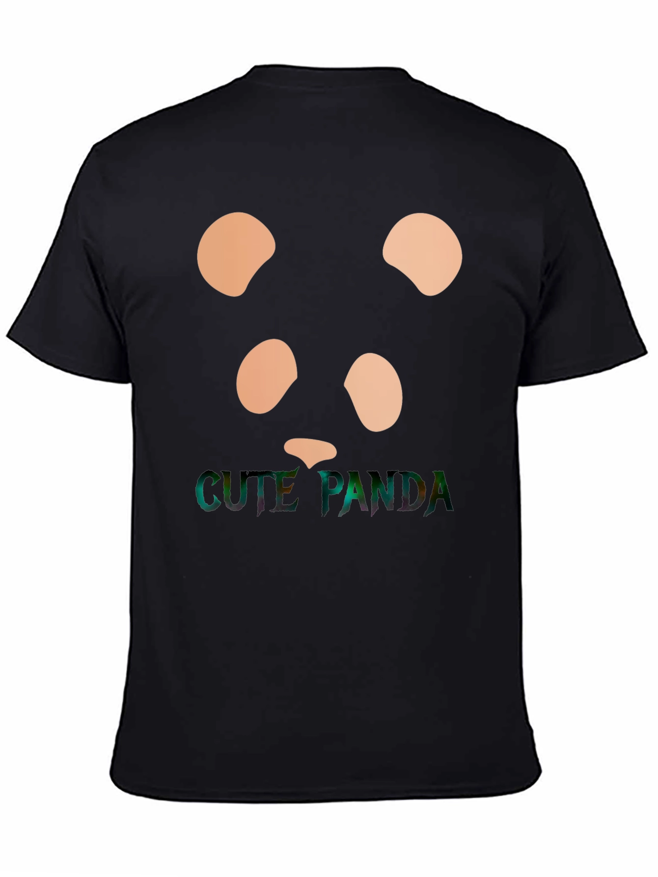 Cute Panda Graphic Tee - Stylish Black T-Shirt
