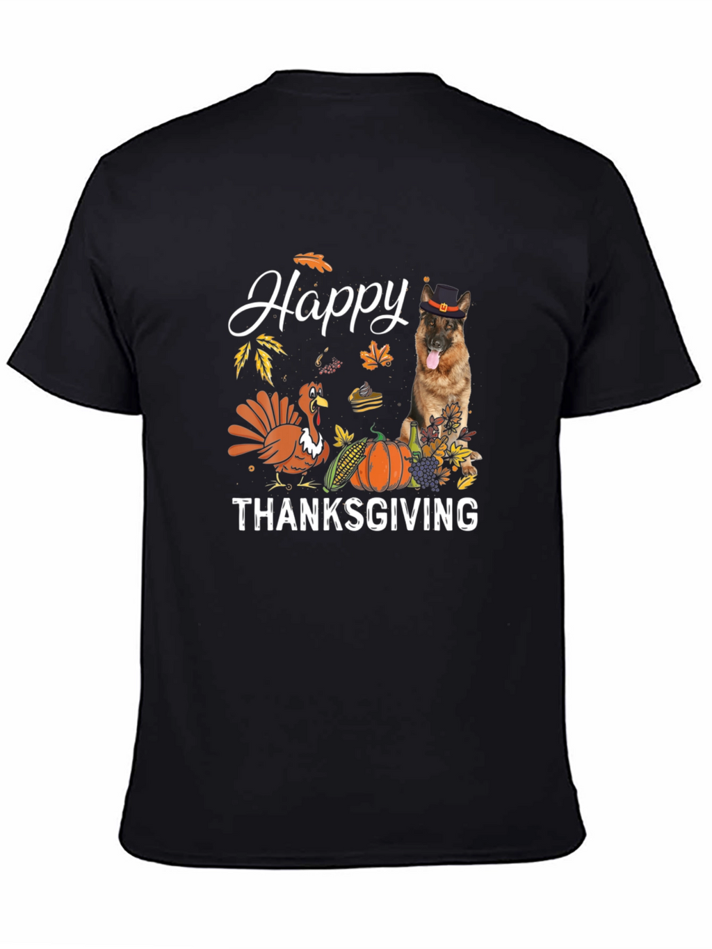 Happy Thanksgiving Dog Graphic Tee