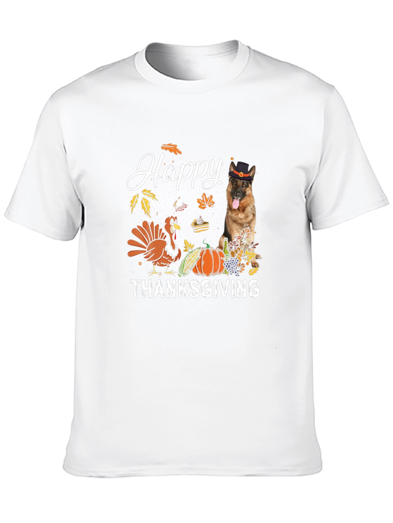 Happy Thanksgiving Dog Graphic Tee
