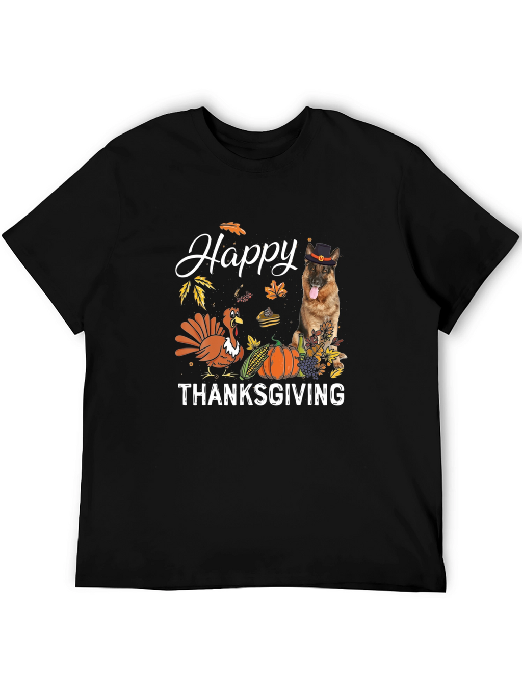 Happy Thanksgiving Dog Graphic Tee