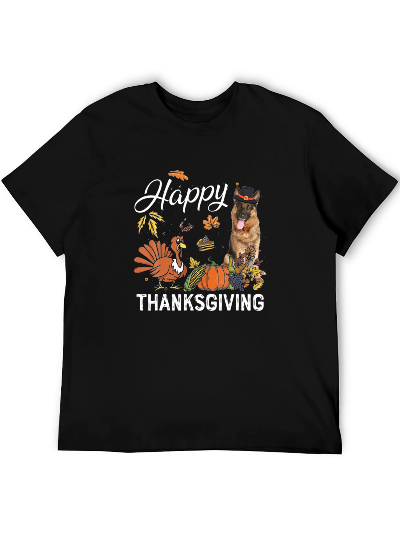 Happy Thanksgiving Dog Graphic Tee