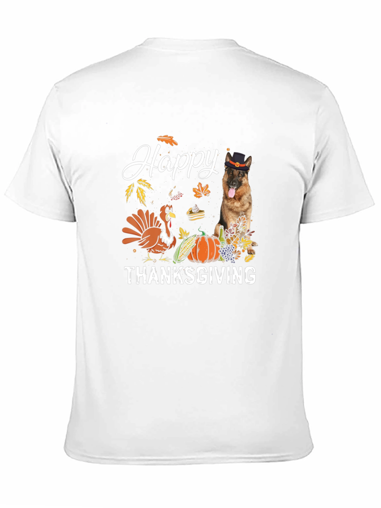 Happy Thanksgiving Dog Graphic Tee