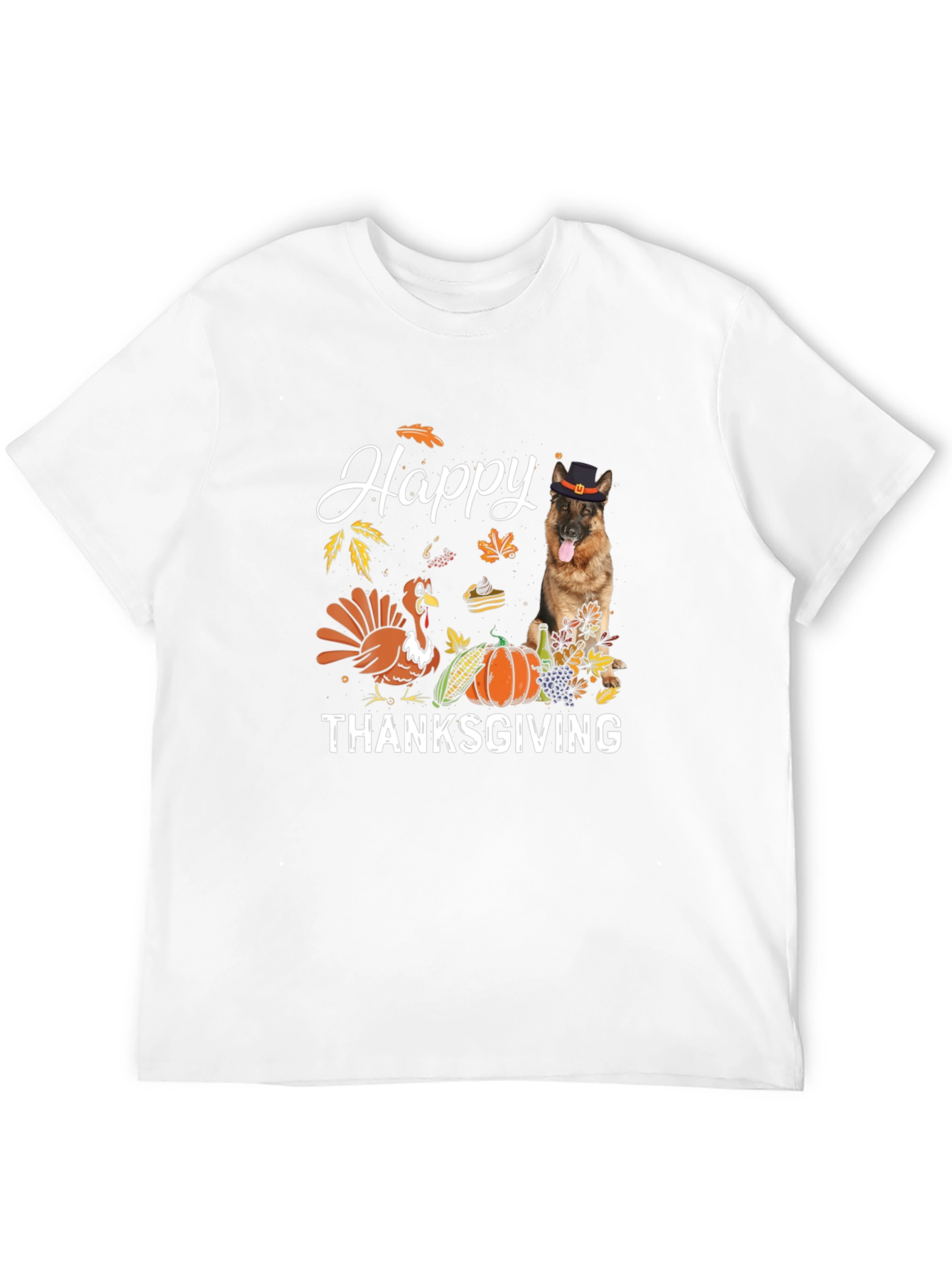 Happy Thanksgiving Dog Graphic Tee
