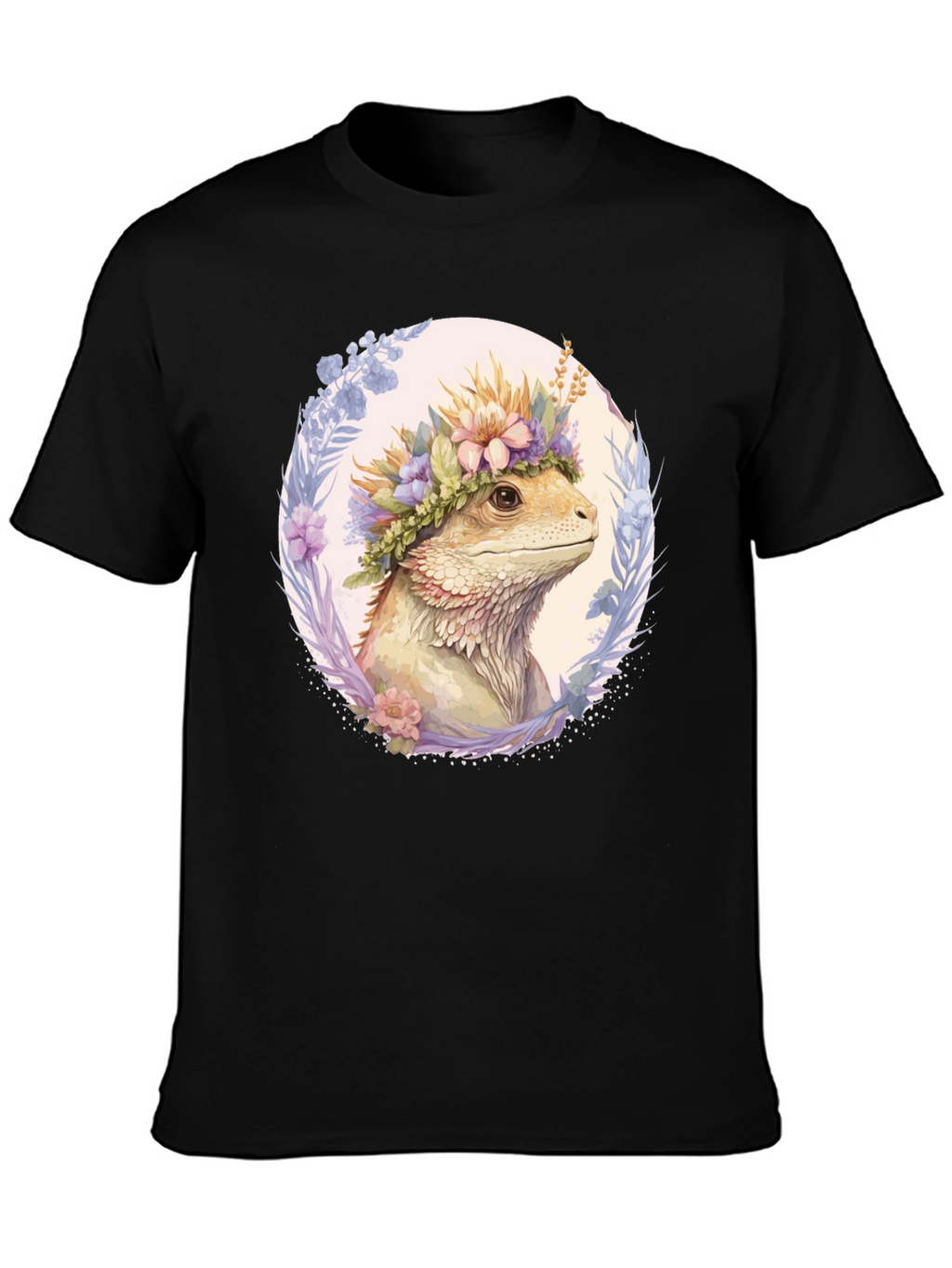 Bearded Dragon Flower Crown T-Shirt