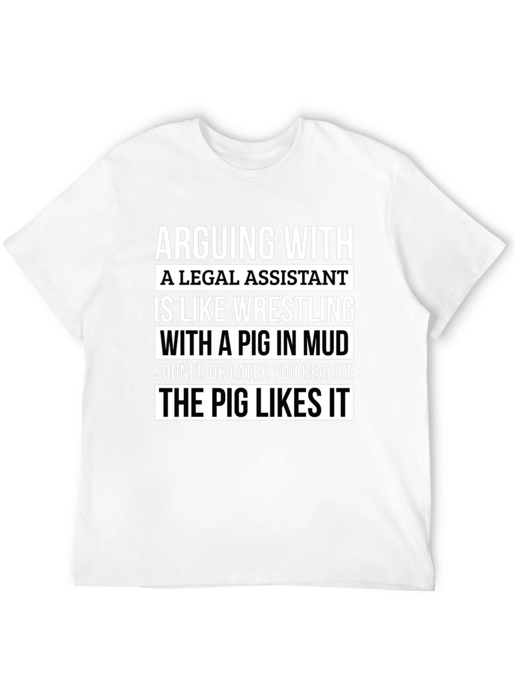 Funny Legal Assistant Pig T-Shirt