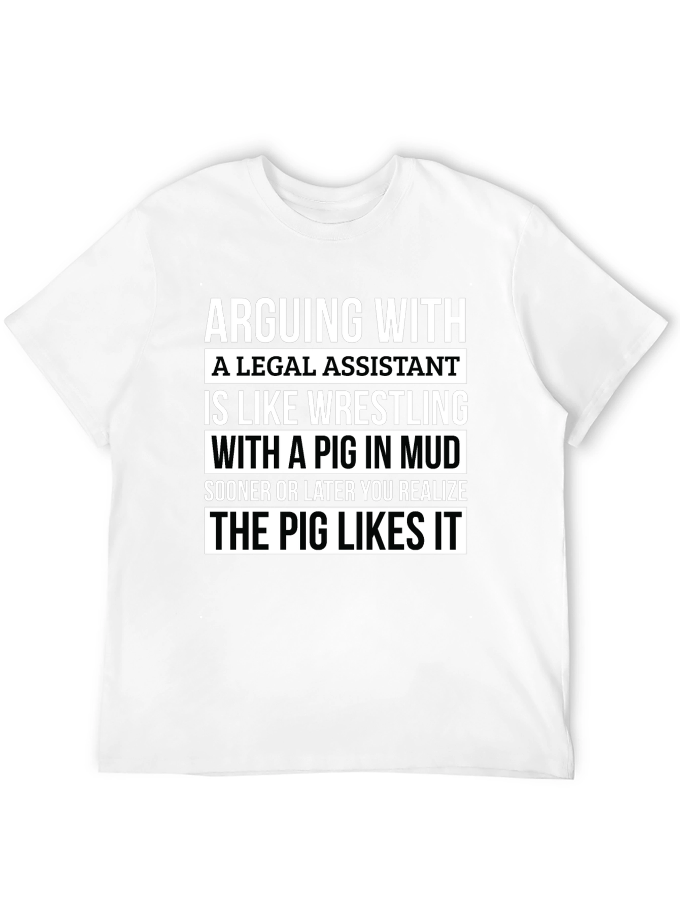 Funny Legal Assistant Pig T-Shirt