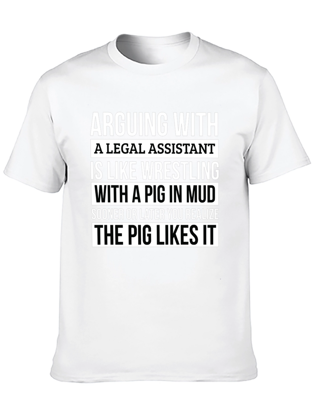 Funny Legal Assistant Pig T-Shirt