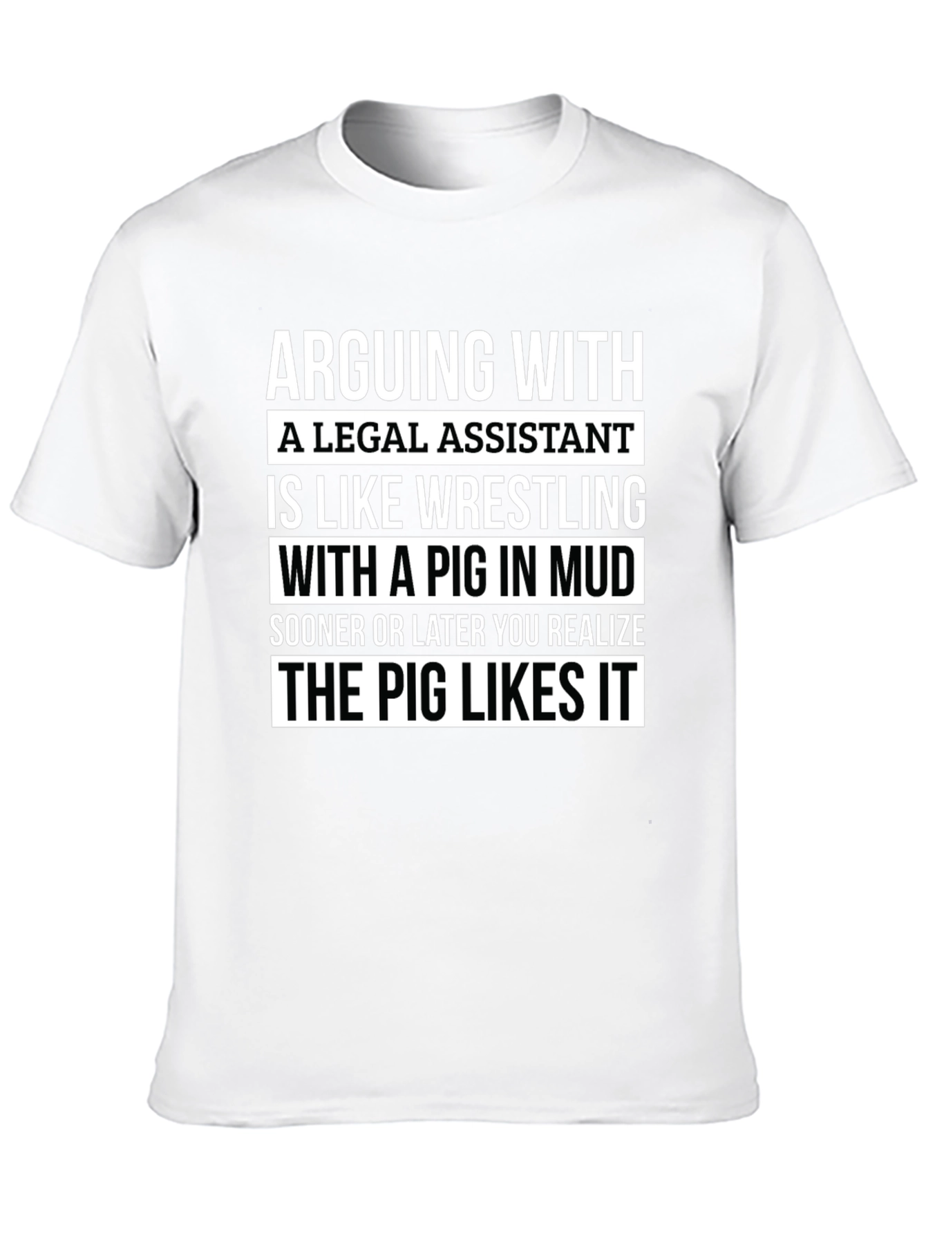 Funny Legal Assistant Pig T-Shirt