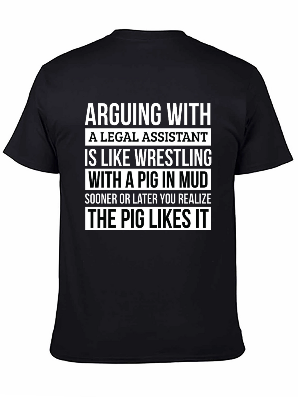 Funny Legal Assistant Pig T-Shirt