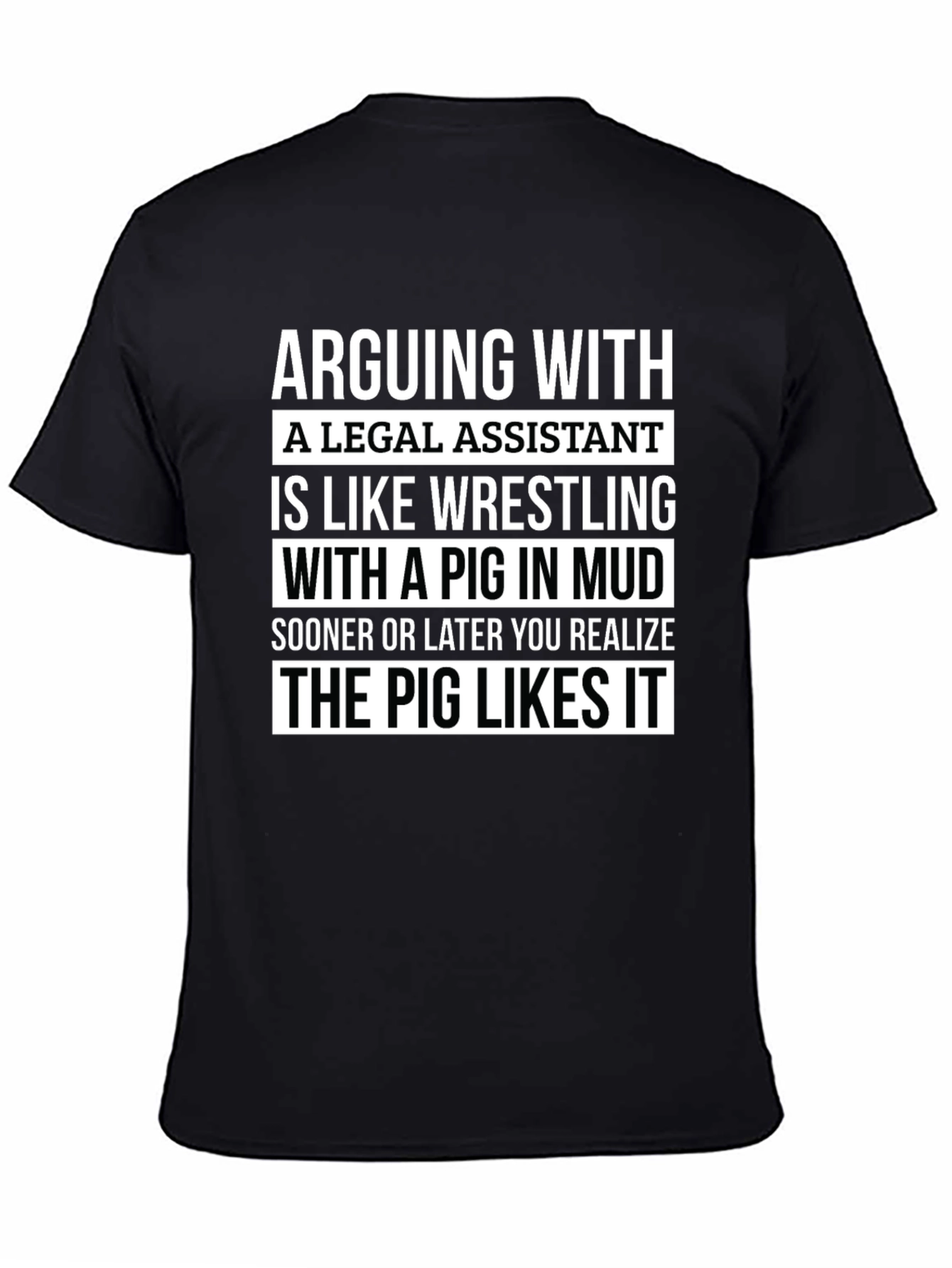 Funny Legal Assistant Pig T-Shirt