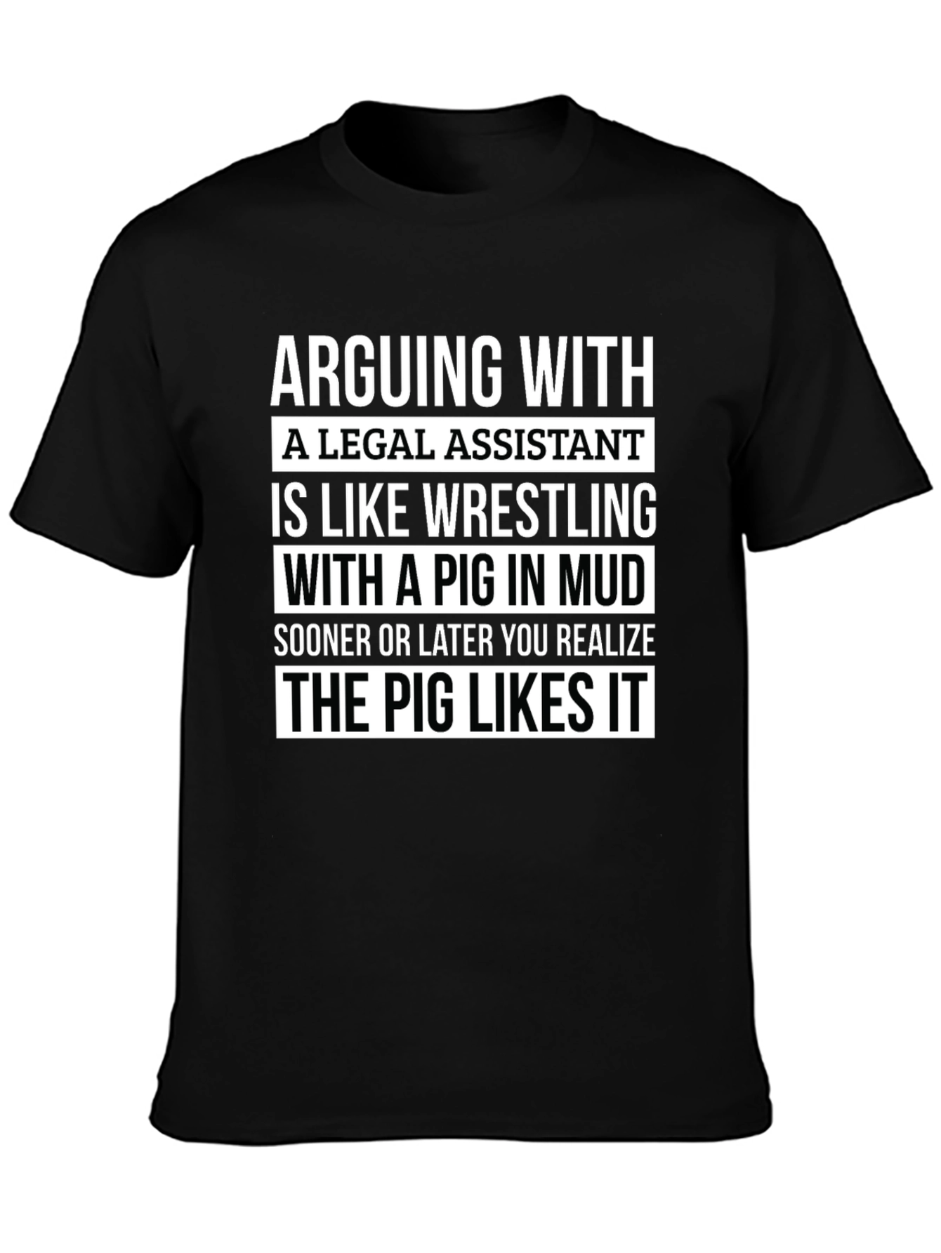 Funny Legal Assistant Pig T-Shirt