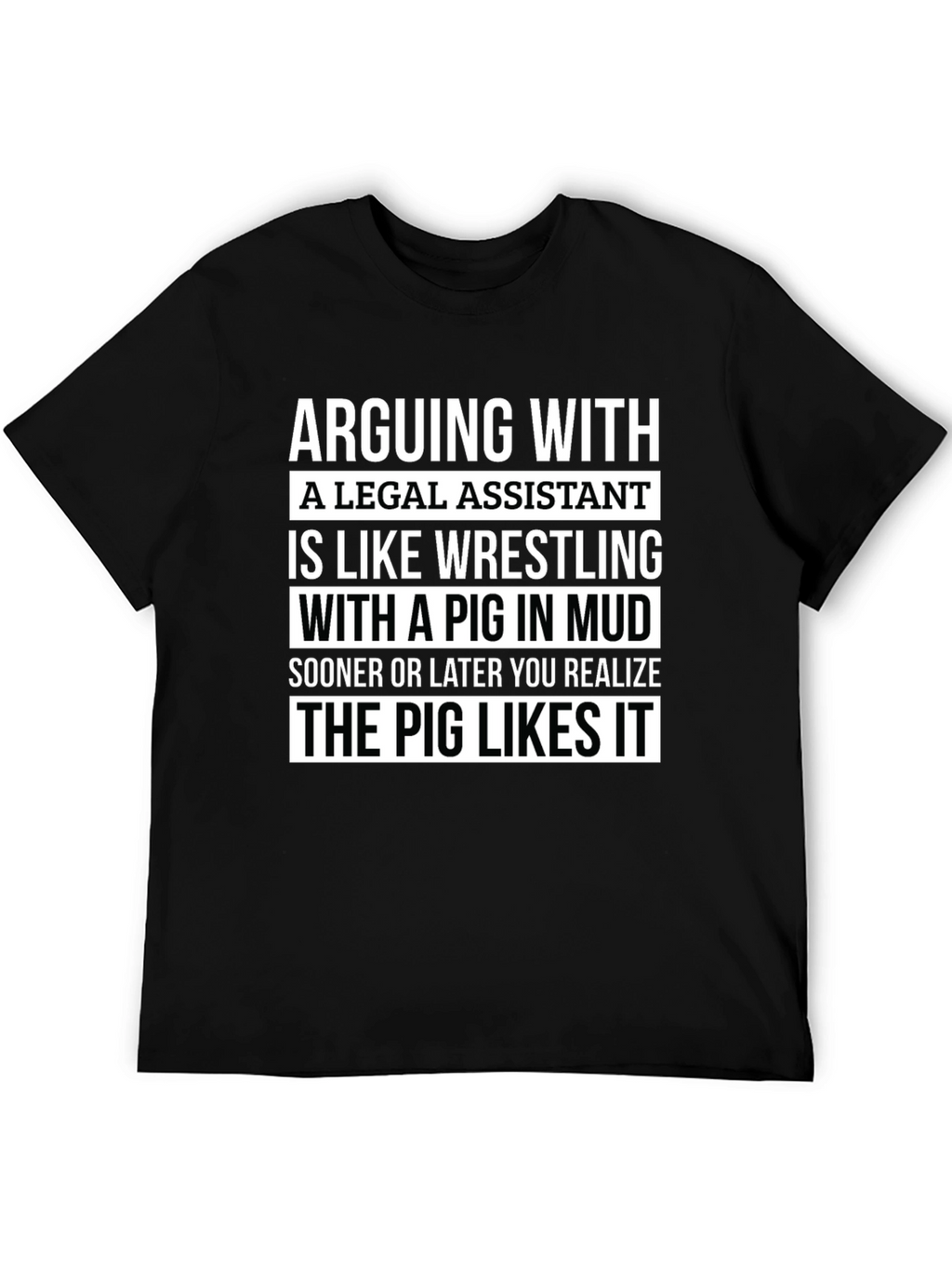 Funny Legal Assistant Pig T-Shirt
