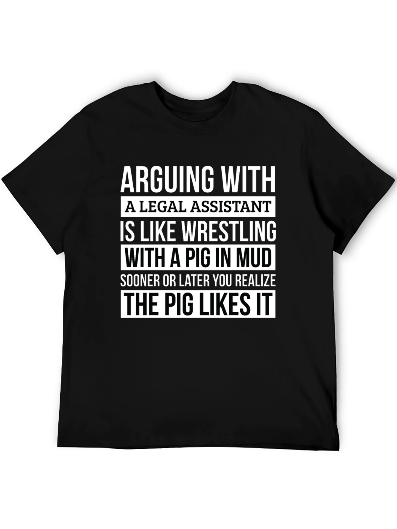 Funny Legal Assistant Pig T-Shirt