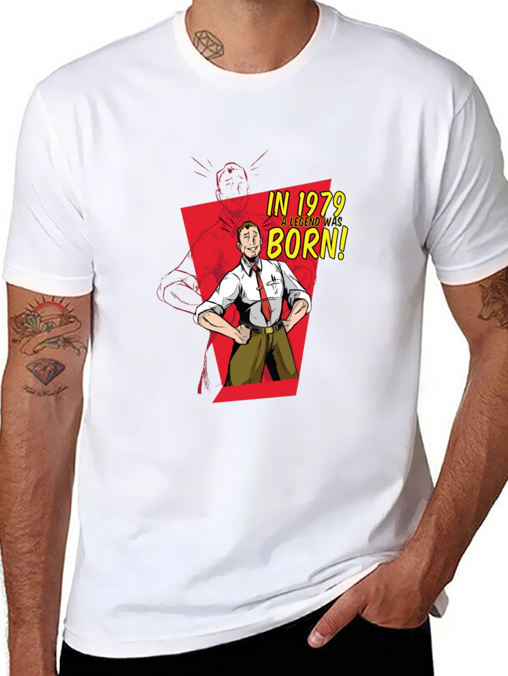 Legend Born 1979 Black Graphic Tee