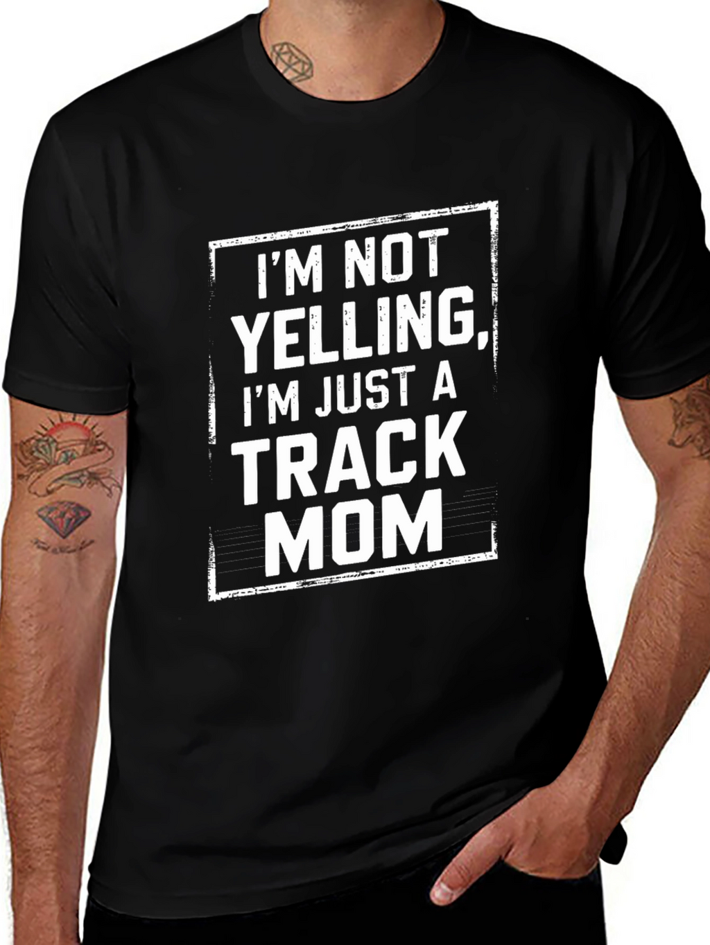 Track Mom T-Shirt - Novelty Graphic Tee