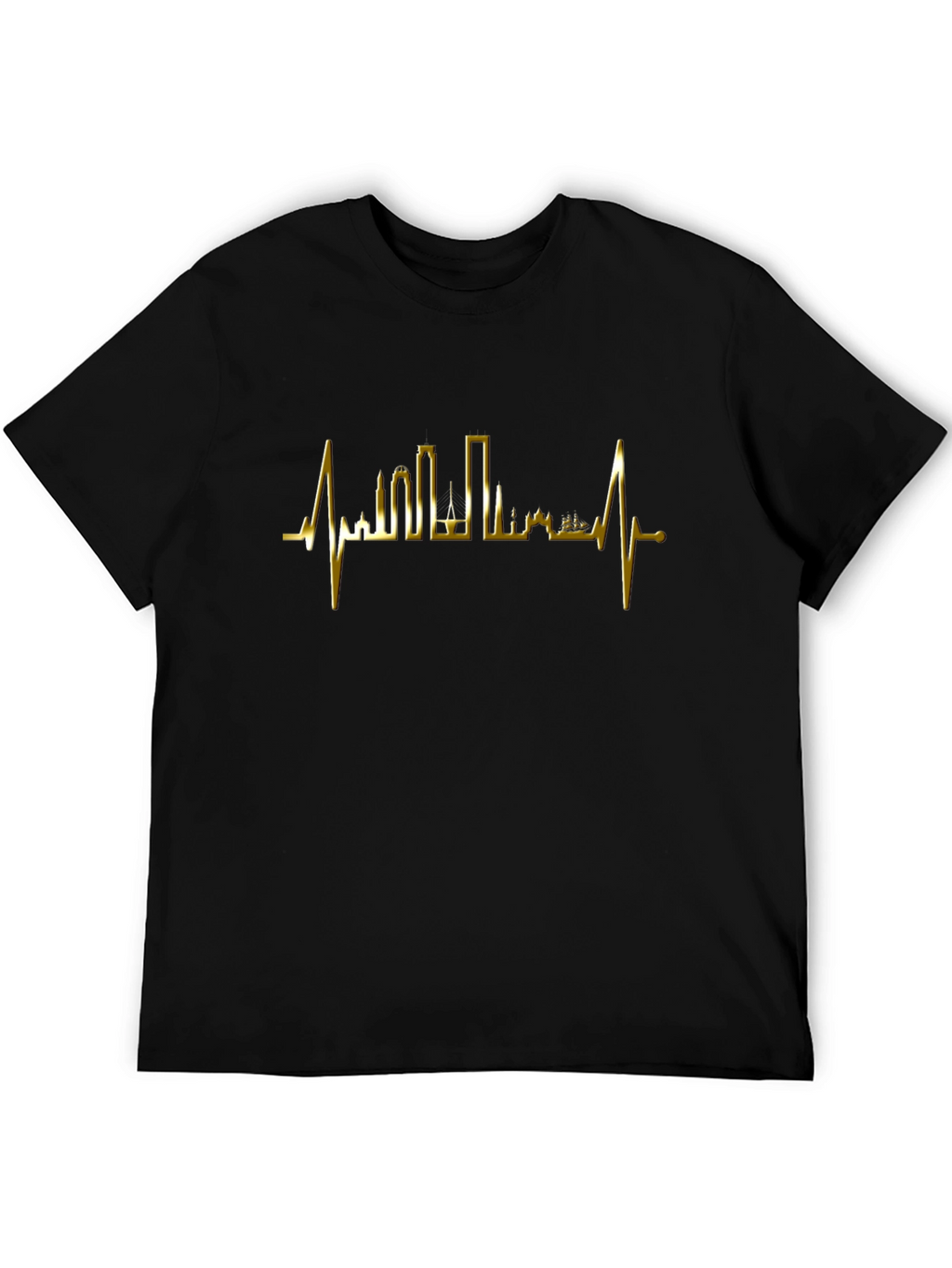 Heartbeat Cityscape Graphic Tee