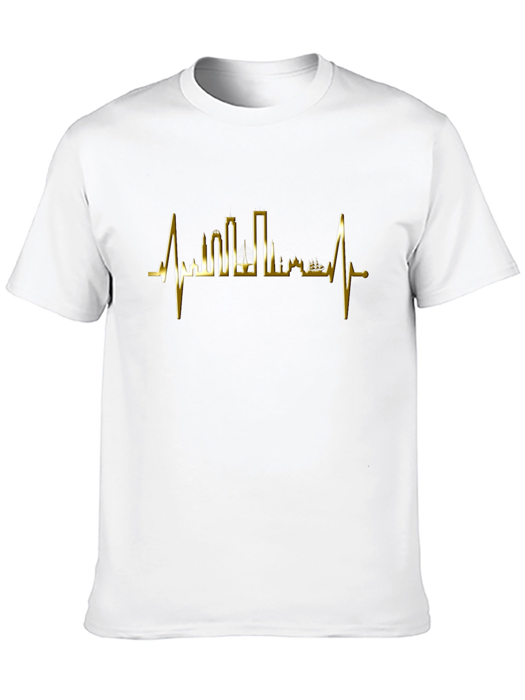 Heartbeat Cityscape Graphic Tee