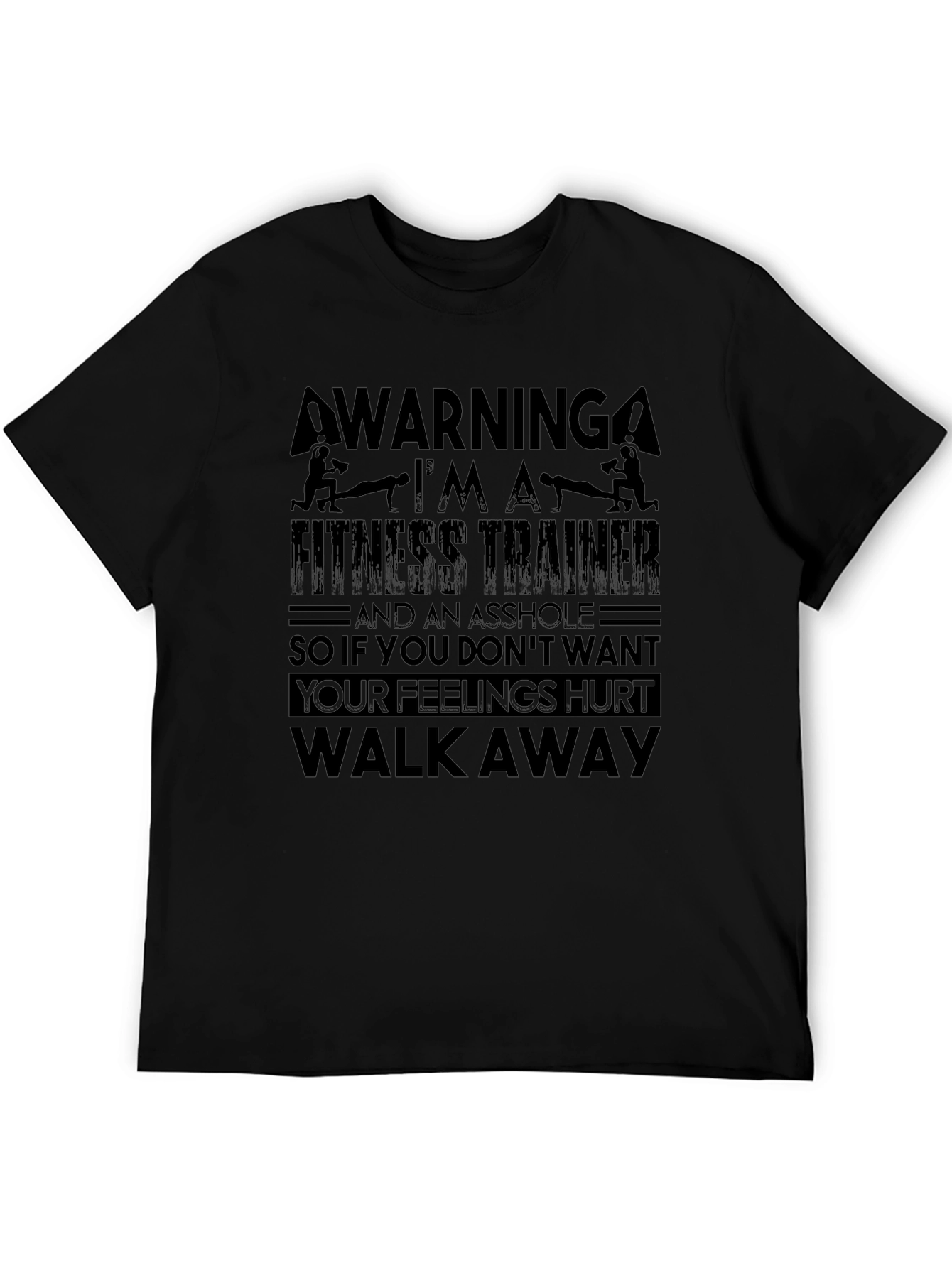 Warning Fitness Trainer Graphic Tee