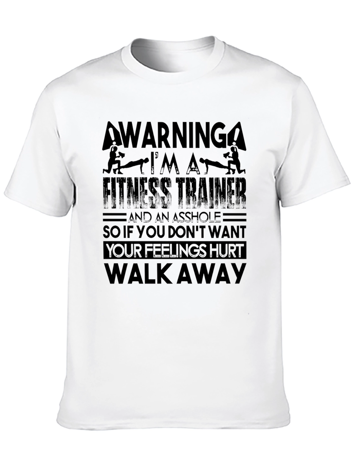 Warning Fitness Trainer Graphic Tee