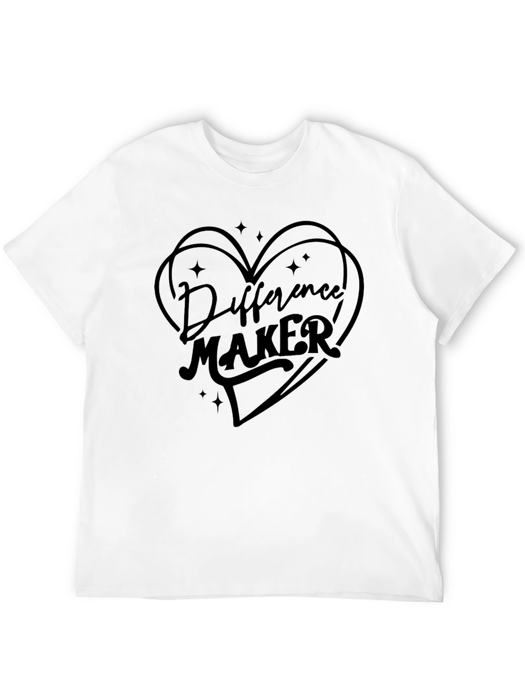 Difference Maker Graphic Tee - Black