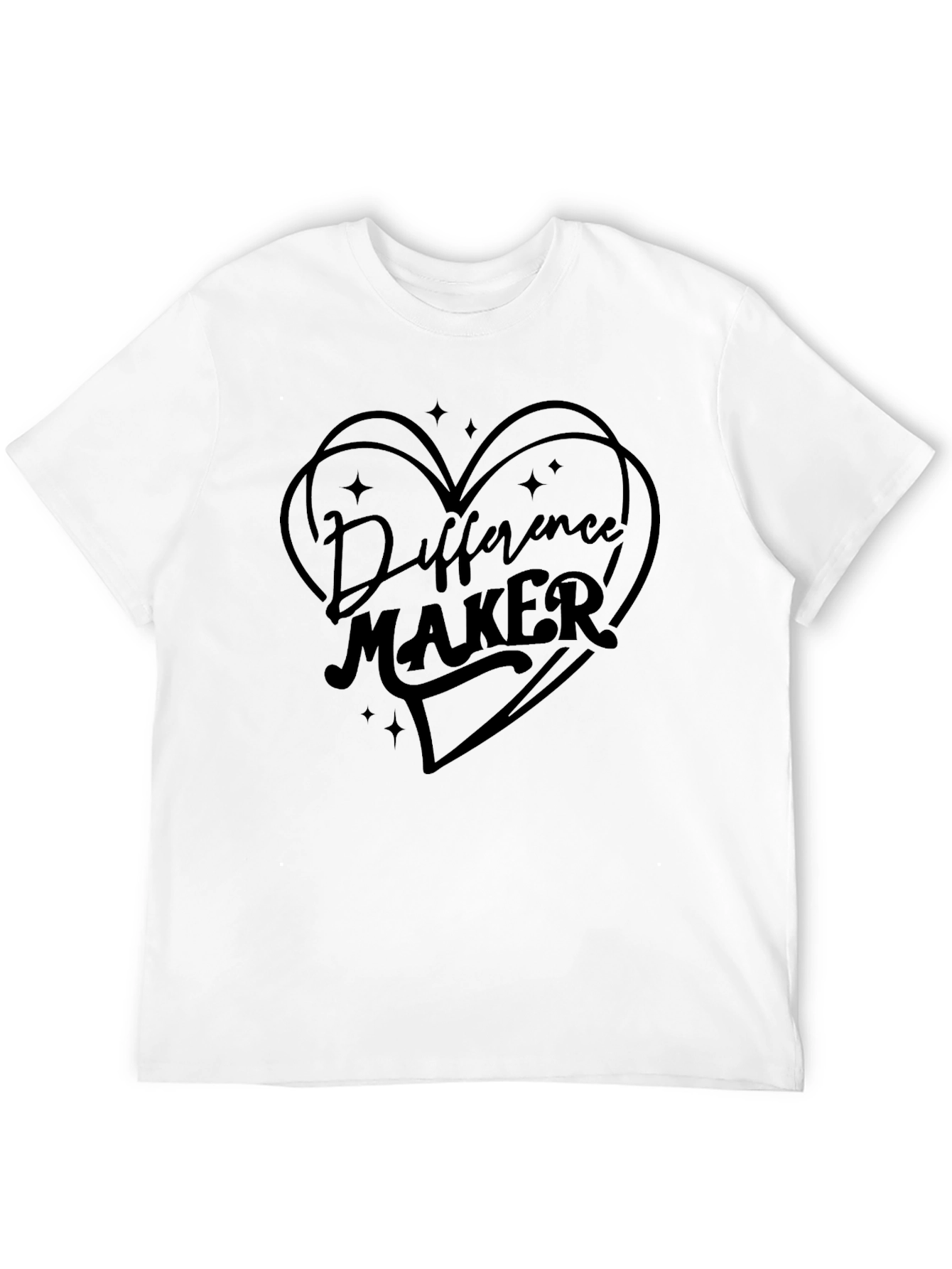 Difference Maker Graphic Tee - Black