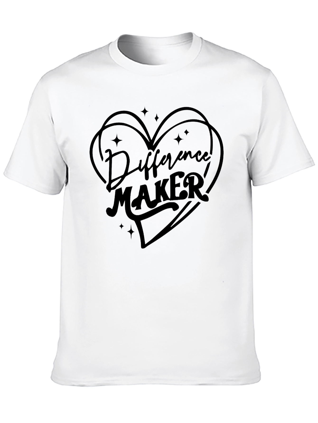Difference Maker Graphic Tee - Black