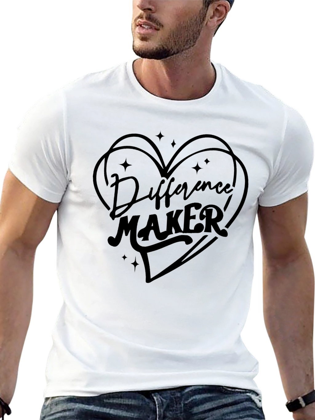 Difference Maker Graphic Tee - Black