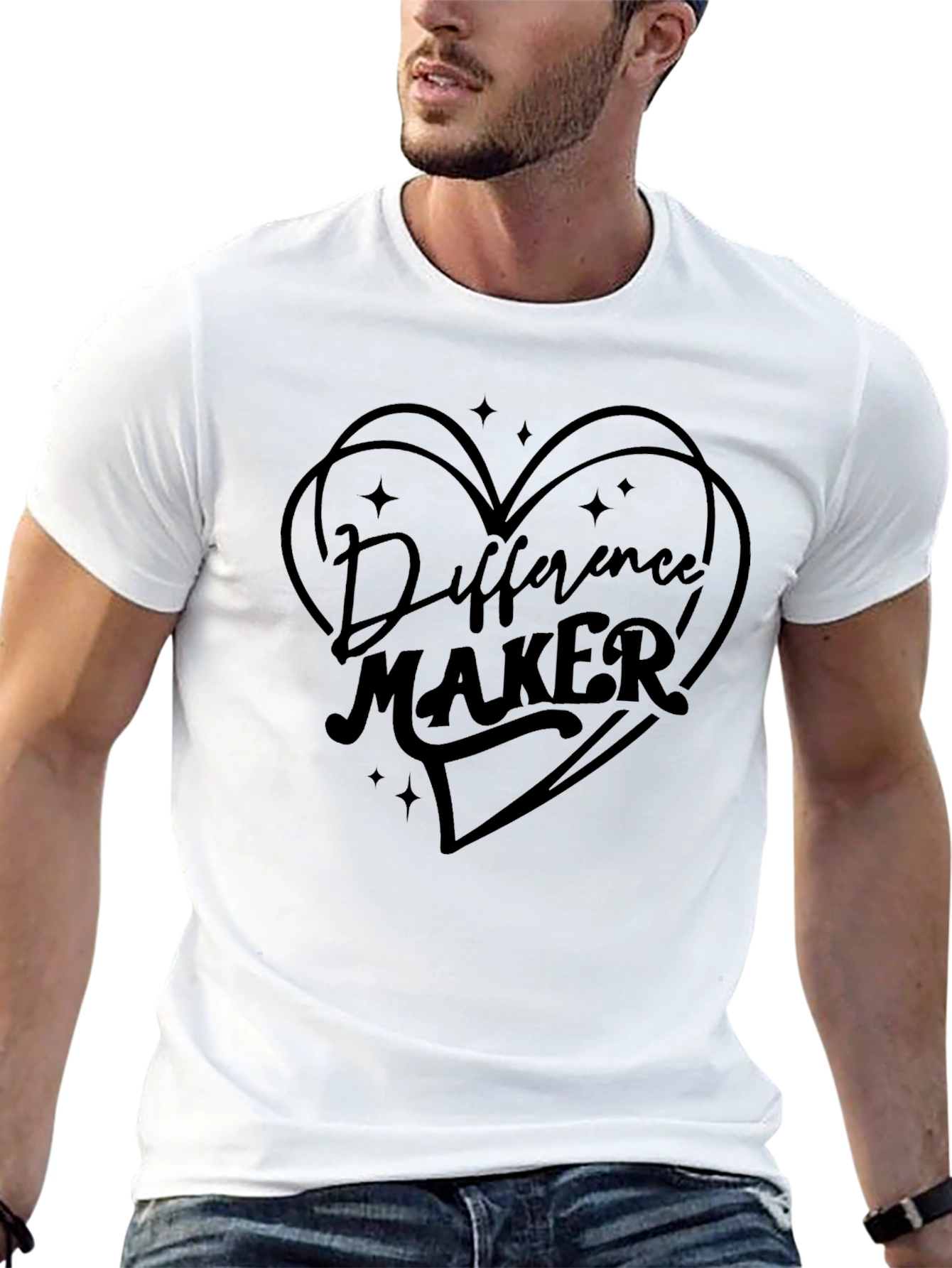 Difference Maker Graphic Tee - Black