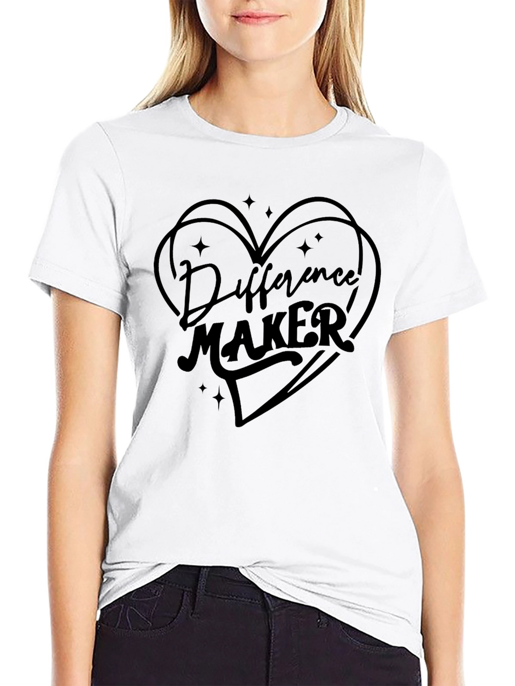 Difference Maker Graphic Tee - Black