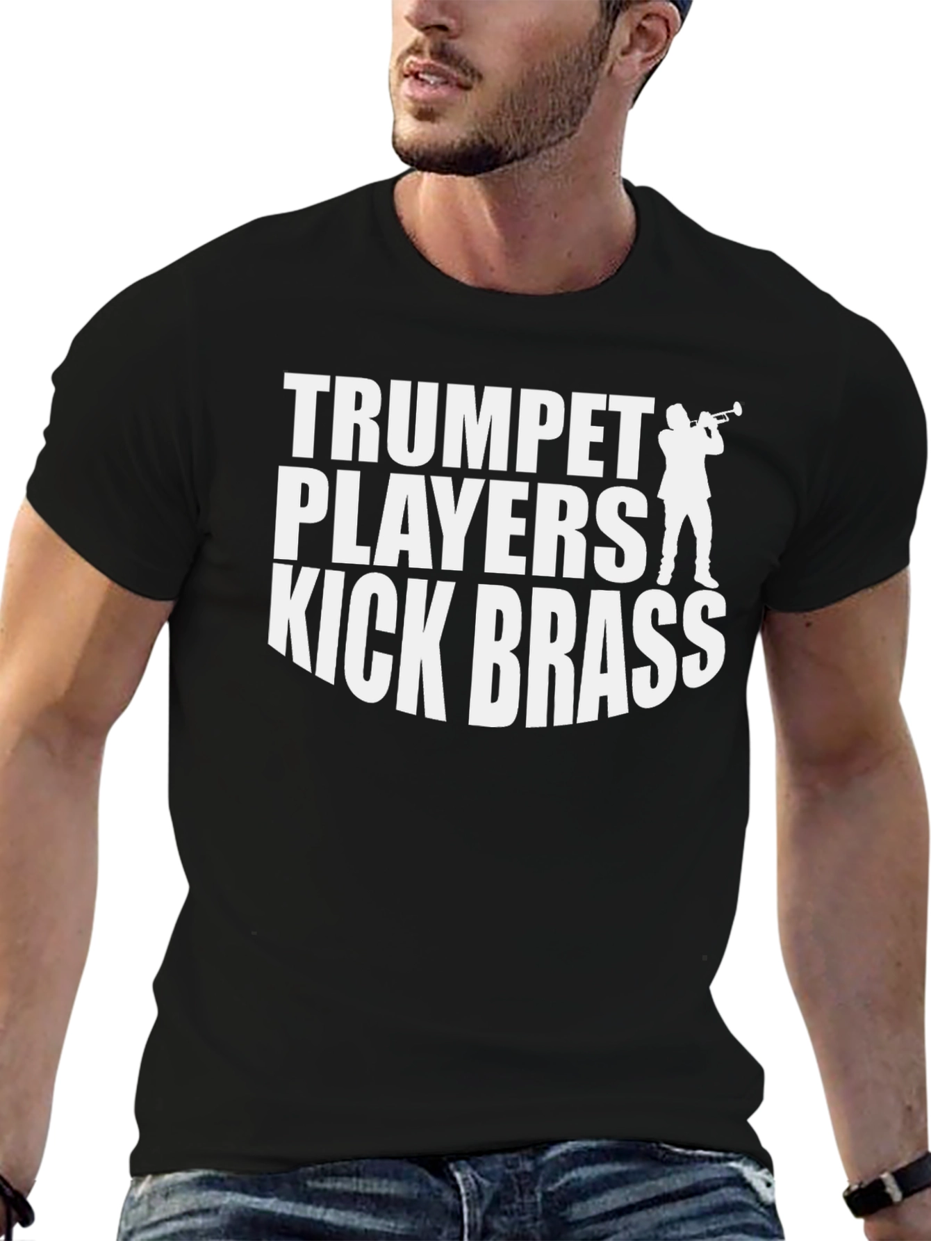 Trumpet Players Kick Brass Graphic T-Shirt